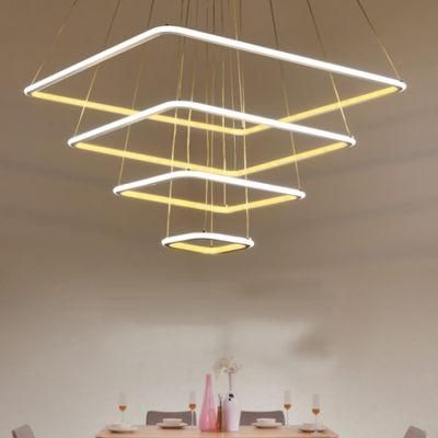 Modern Individual Acrylic Pendant Lights Square Pendant Lamp (WH-AP-37)