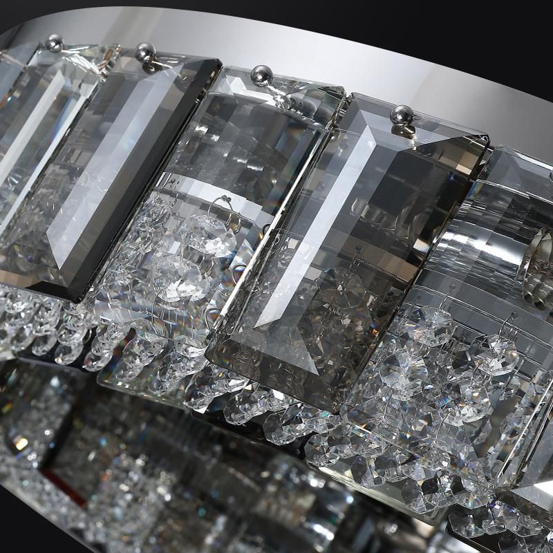 Modern Ceiling Lights for Bedroom Smoke Gray Crystal Indoor Lighting (WH-CA-56)