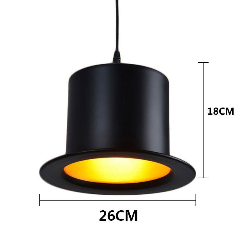 Retro Top Hat Shape LED E27 Pendant Light for Home Improvement Bedside Restaurant Lights (WH-VP-158)