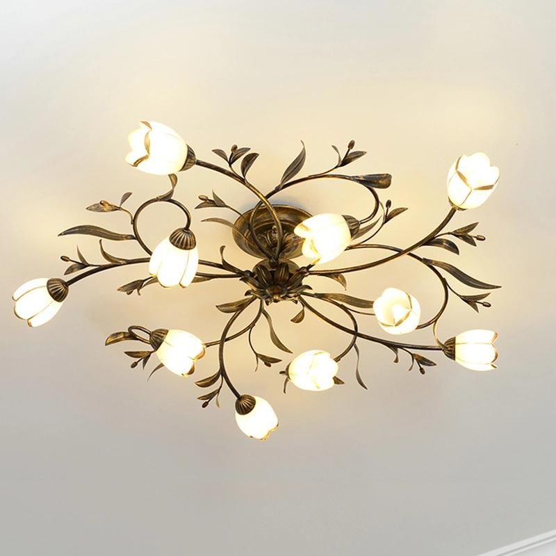 American Ceiling Light Nordic Iron Art Guest Restaurant Light Ceiling Light