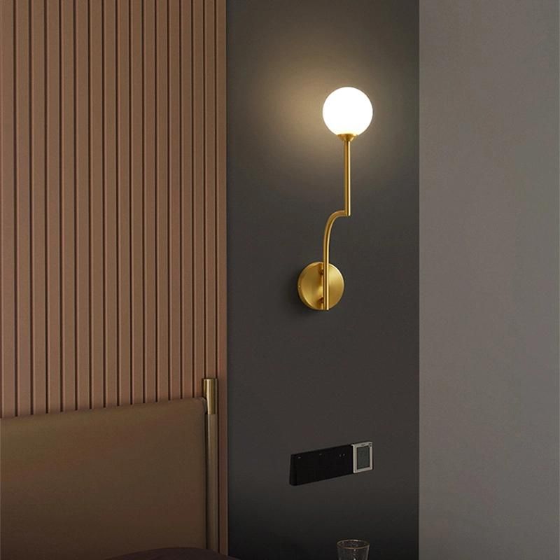 Modern Simple Room Personality Bedside Light Creative Crystal LED Wall Lamp