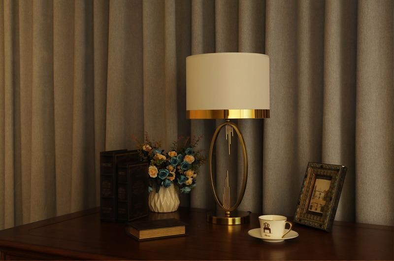 Modern Villa Classic Luxury Home Indoor Bedsides Fabric Table Lamp