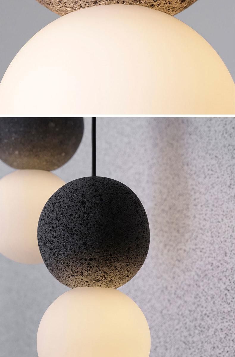 Nordic Creative Pendant Lamp for Living Room Dorte Cement Scandinavian Minimalist Pendant Light (WH-AP-345)