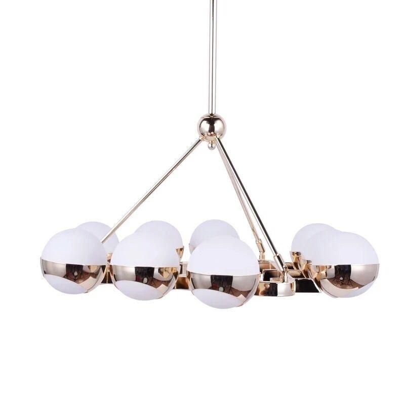 Postmodern Guest Restaurant Personality Molecular Chandelier Creative Simple Fashion Glass Ball Lying Lamp Nordic Bar Round Lamp