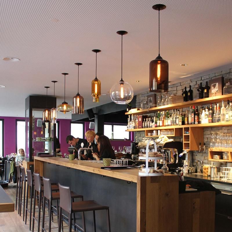Coloured Glass Pendant Lights for Kitchen Bar Restaurant Lighting (WH-GP-02)