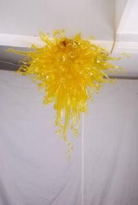 Popular Yellow Art Glass Pendant Light