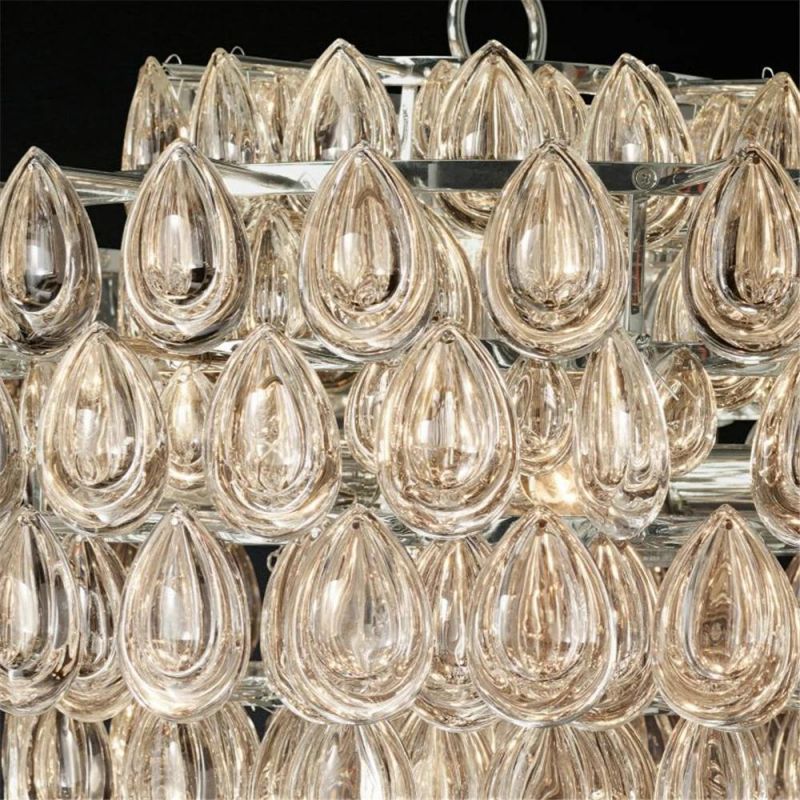 Modern Glass Decorate Wedding Pendant Light Restaurant Lighting LED Chandelier