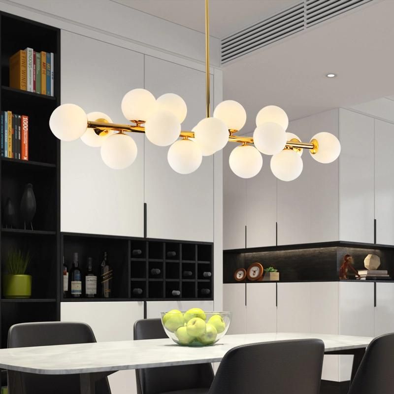 Gold Pendant Light Living Room Decor G4 Bulb Adorabelle Molecular Design Multi Ball Chandelier Pendant Light (WH-AP-356)