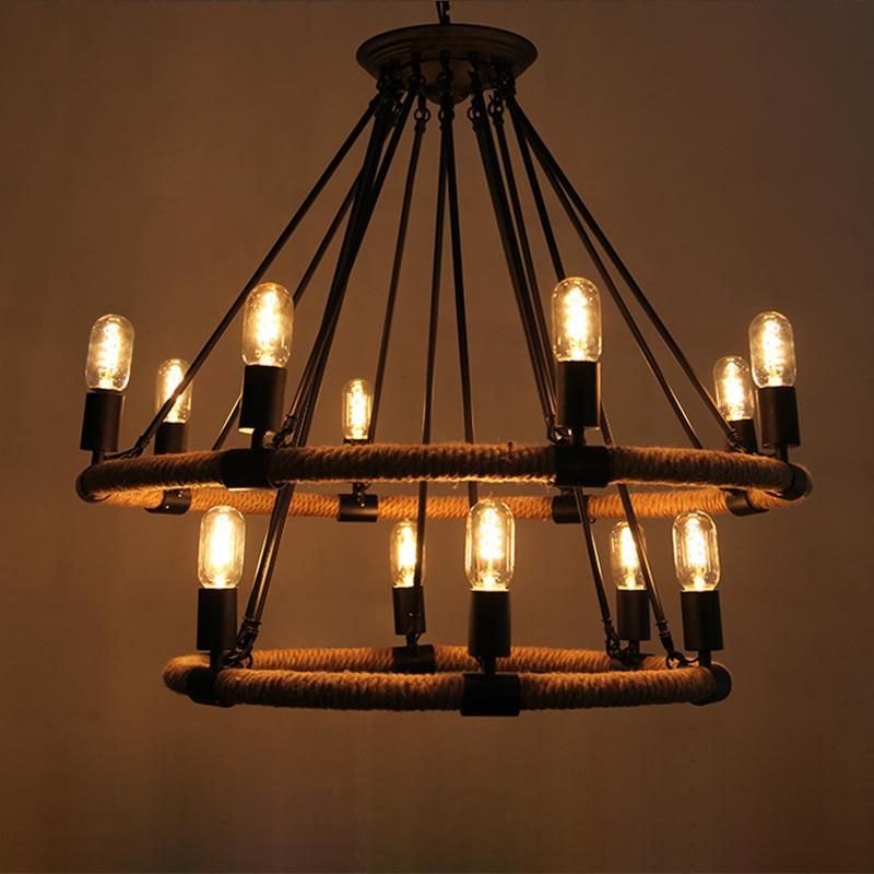 Industrial Style Chandelier Restaurant Multi-Head Chandelier Pendant Lamp