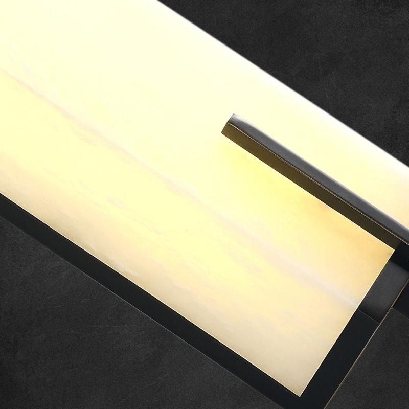 Marble Chinese Style Living Room Background Wall Light Corridor Light Luxury Copper Strip Wall Lamp