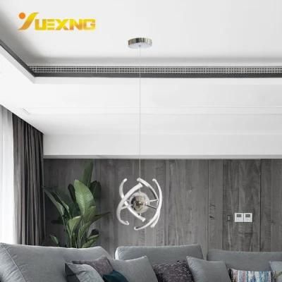 Modern Decorated LED Silver Surface Mounted Indoor Hanging Crystal Ceiling Lamp Light Black White Color LED Pendant Light Lamp