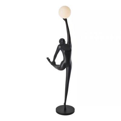 Nordic Luxury Floor Lamp Living Room Sofa Lamp Art Hotel Lobby Office Ballet Girl Standing Lamp