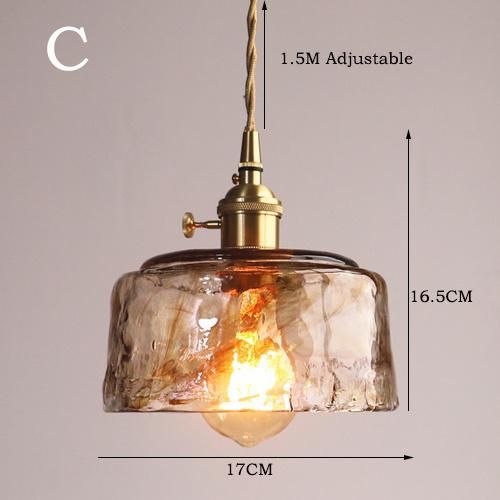 Modern Pendant Light LED Glass Nordic Kitchen Restaurant Bar Living Bedroom Bed Side Lamp (WH-GP-46)