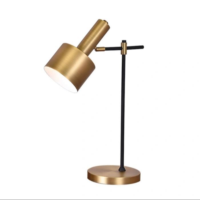 Modern Decorative Desk Table Lamp in Antique Bronze, for Hotel Bedside, Living Room, Bedroom