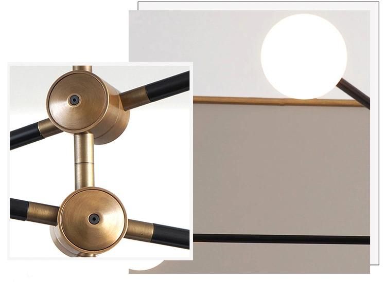New Design Glass Ball Shade Lamp Decorative Metal Pendant Light