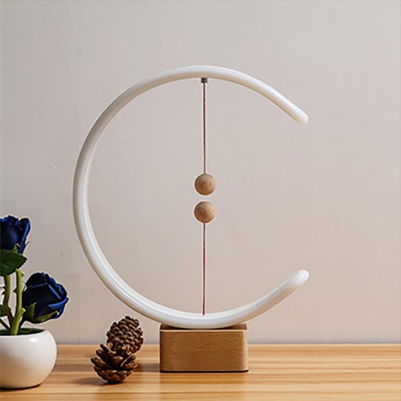 Modern Style Round Design Table Lamp Bedroom Bedside Nightstand Light