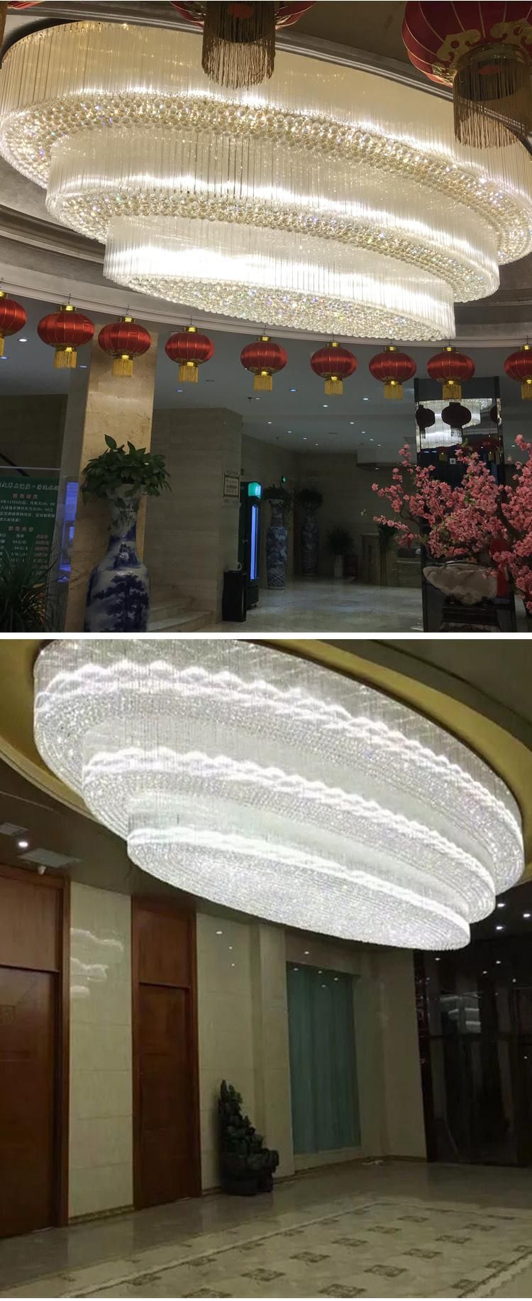 Nordic Style Hotel Lobby Weeding Banquet Hall Custom Project Luxury LED Chandelier