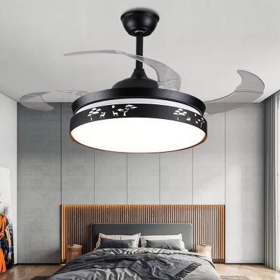 Dafangzhou72W Lighting Music Ceiling Fan with Light and Remote Wholesale Flat Ceiling Lights