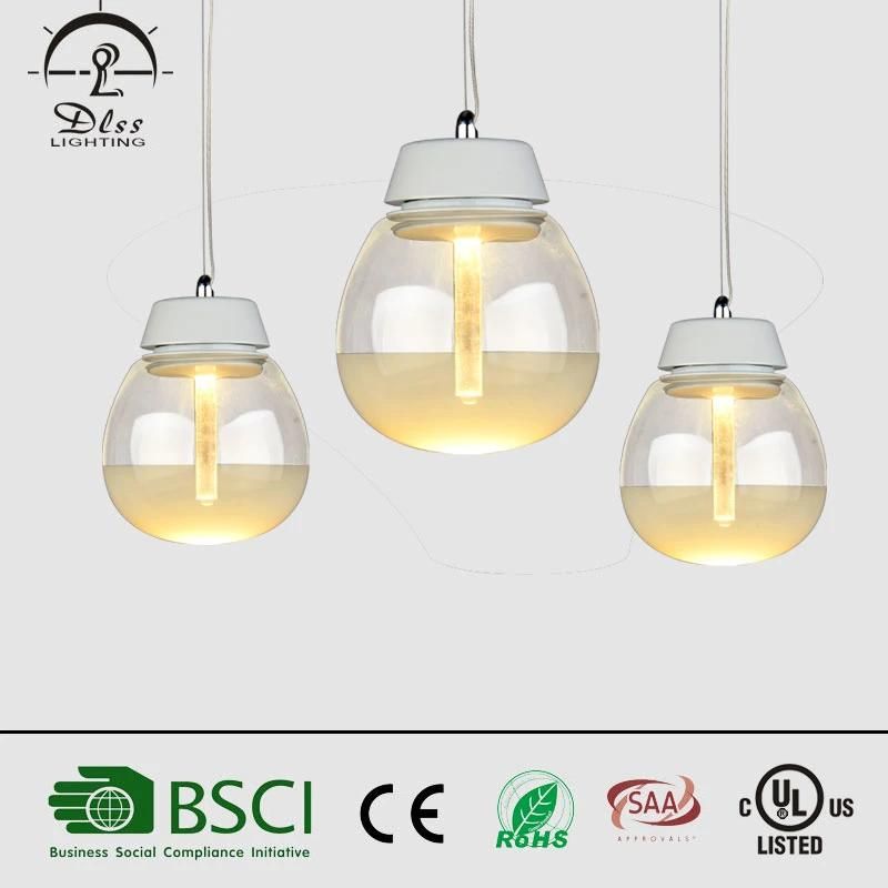 Modern Simple Glass Ball Hotel Preject Lighting LED Pendant Lamp