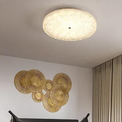 Ceiling Light for Room Simple Modern Round Bedroom Light Crystal Postmodern Lamp