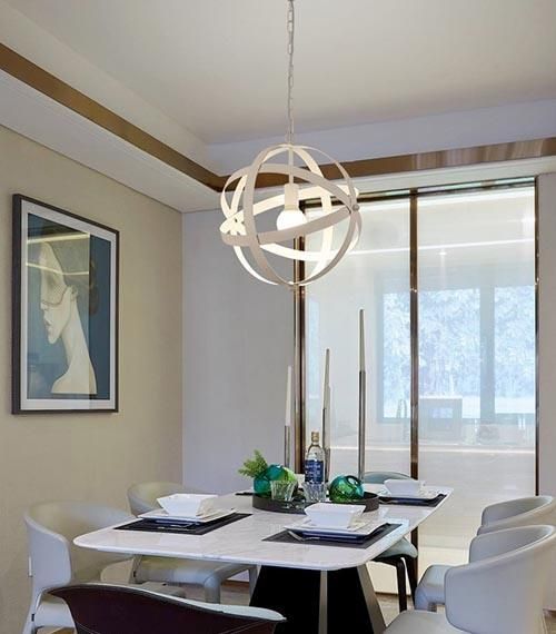 Modern Pendant Lamp with E27 Aluminium Frame for Home Decoration