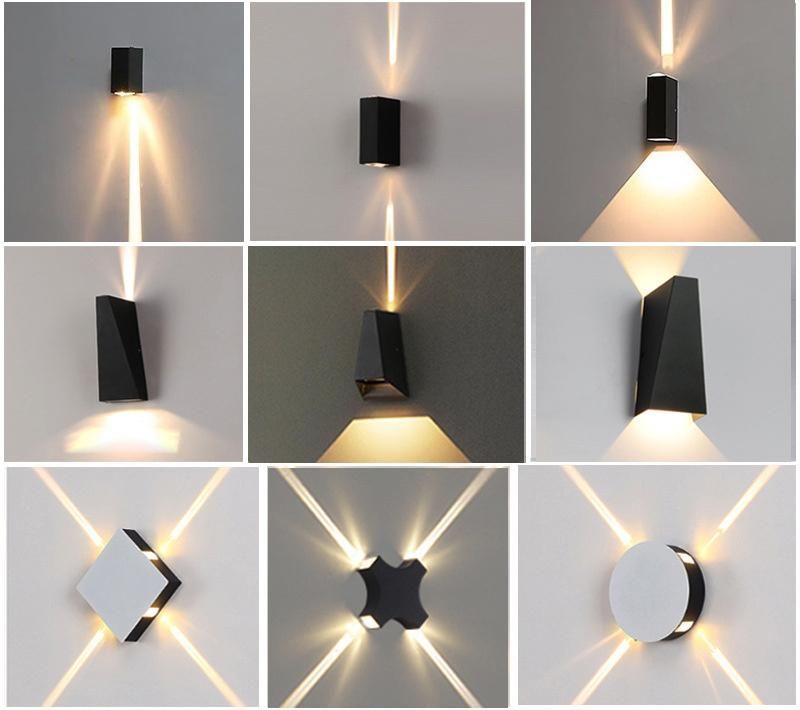 LED Outdoor Wall Lights Industrial White Black Wall Light Outside Bulkhead Light 4W 6W