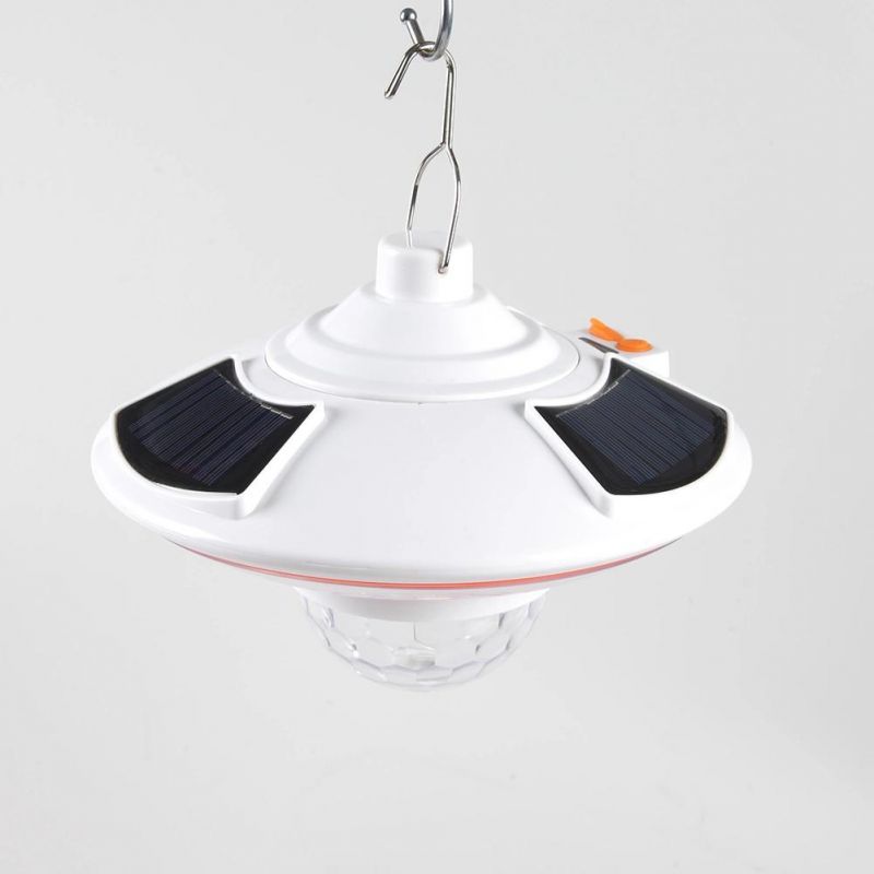 Yichen Solar Rechargeable UFO Shape LED Pendant Light with Crystal Ball