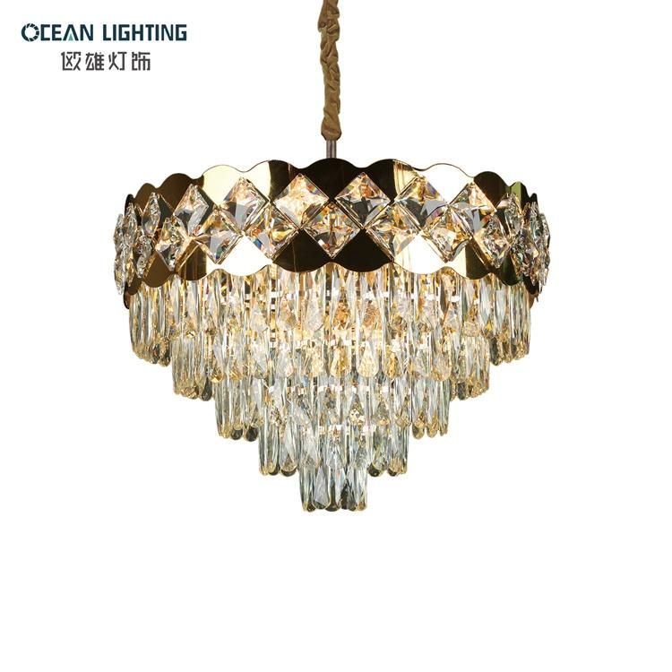 New Luxury Indoor Light Decorative Modern Crystal Chandelier 8821-Dia50