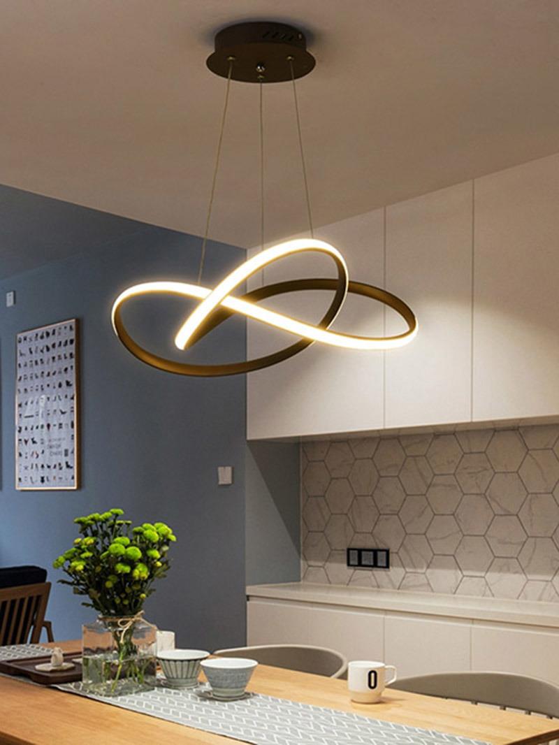 Modern LED Chandelier Lamp for Kitchen Dining Room Minimalist Design Home Decor Creative Restaurant Light Fixture