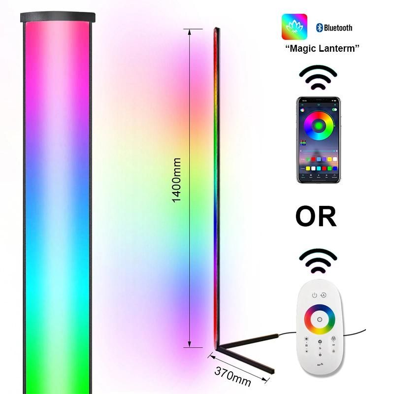 LED Indoor Lights Modern Nordic Luxury Decor Corner Vertical RGB Floor Lamp