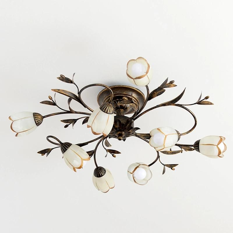American Ceiling Light Nordic Iron Art Guest Restaurant Light Ceiling Light