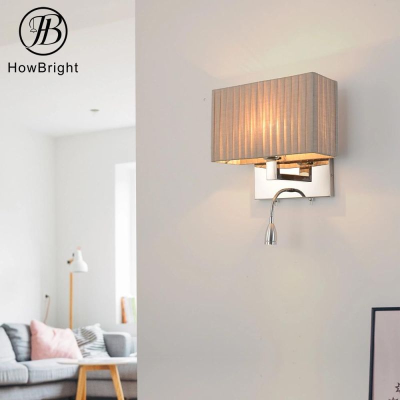 How Bright Modern LED Wall Light E27 Chrome Indoor Lighting Wall Lamp for Home Living Room Hotel