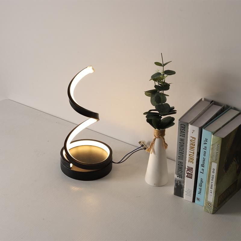 Art Design Zhongshan Supplier Simple Acrylic LED Table Light Bedroom