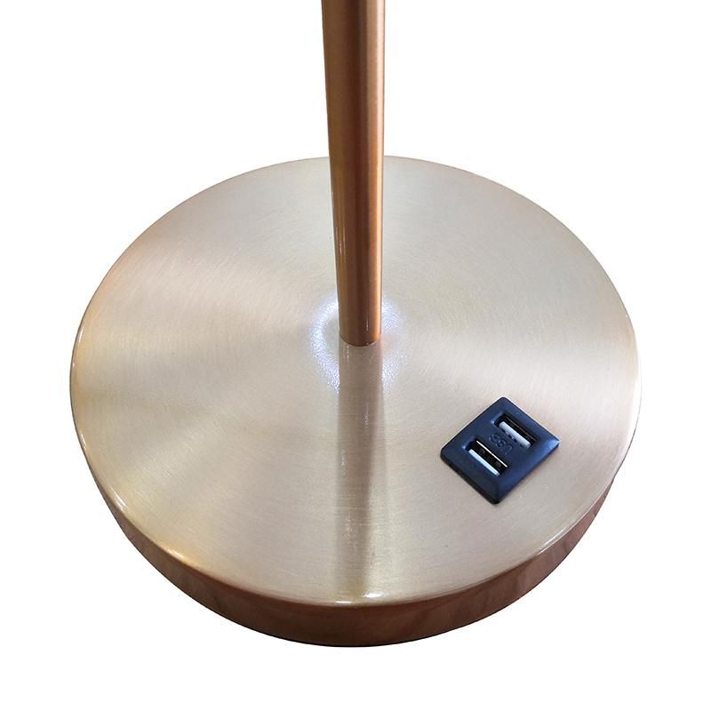Modern Table Lamp Metal with USB Sockets