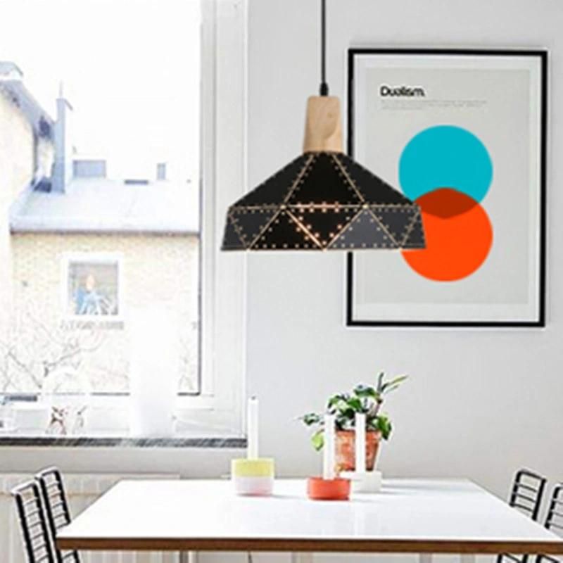 Modern Minimalist Design Wood Pendant Light Annelise Unique Jewel Scandinavian Pendant Light (WH-AP-331)