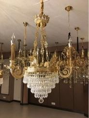 68860 Crystal Candle Chandelier Lamp (Zinc alloy)