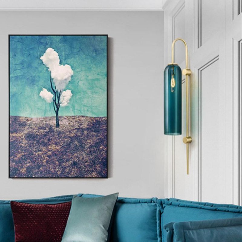 Nordic Pendant Light Modern Designer Blue Lampshade Interior for Bedroom Dining Living Room Pendant Light (WH-AP-146)