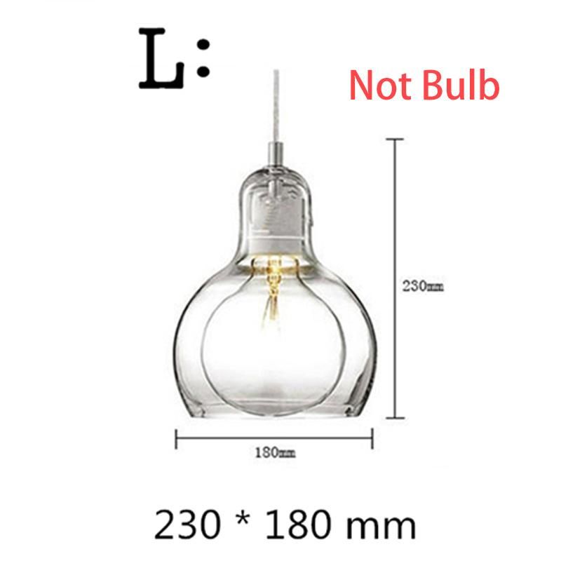 Nordic Industrial Lamp Vintage Loft Pendant Lights Glass Pendant Lamp (WH-AP-237)