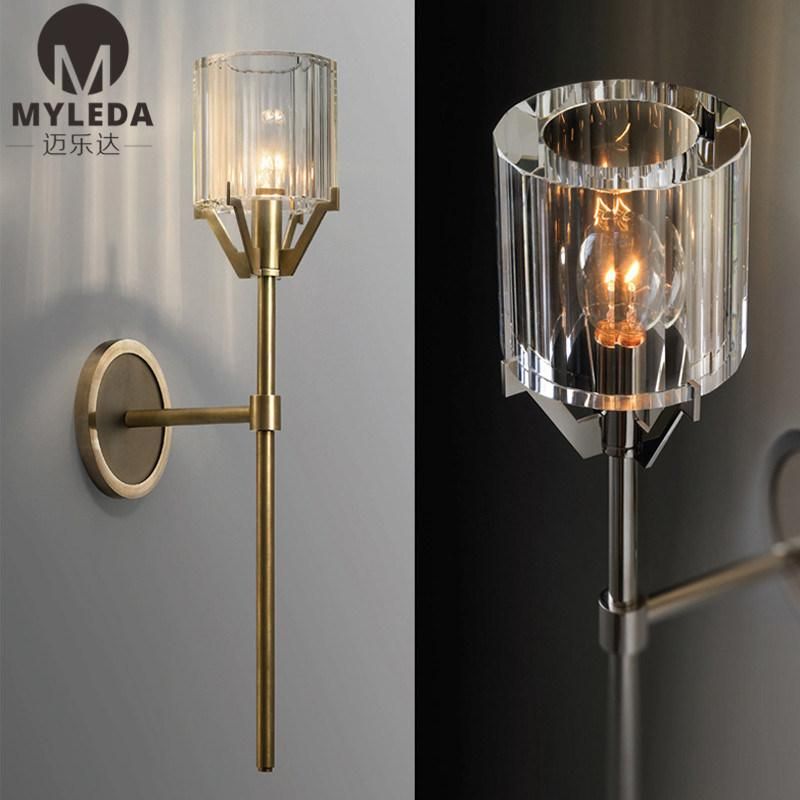 Simple Modern Glass Ball Wall Light Bed Beside Reading Lighting