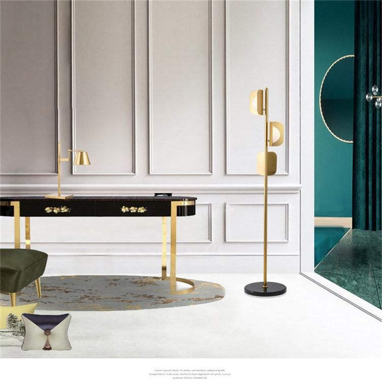Promotion Indoor Modern Cheap Decorative Marble Base Iron Floor Lamp