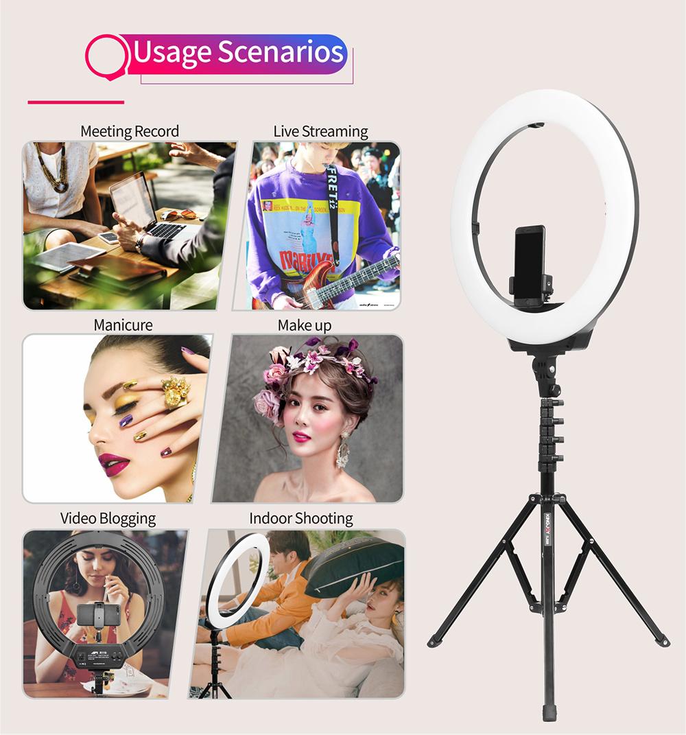 Custom Brand 19 Inch LED Ring Light Portable Photo Studio Photography Ring Light with Tripod Stand