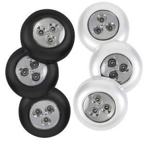 3-4 LED Under Cabinet Push Tap LED Touch Light Stick on Night Light