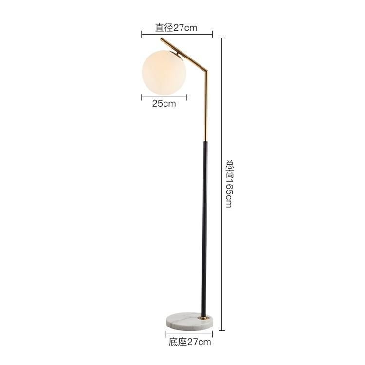 Modern Marble Decoration Floor Lamp Contemporary Gold/Black LED Floor Lamp for Hotel Room and Home Table Lamp