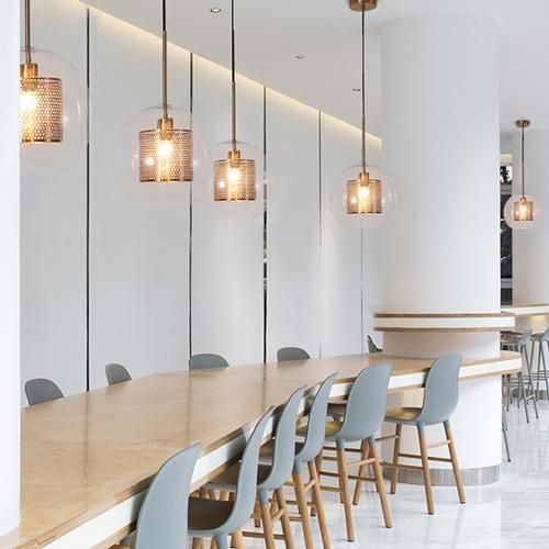 Modern Home Lighting with Glass for Chandelier Pendant Lamp Restaurant Decoration