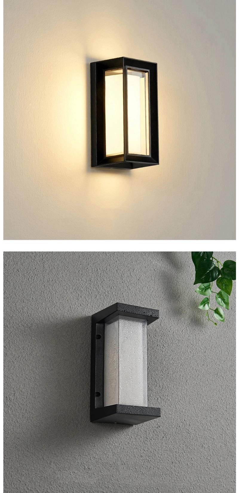 6W 10W LED Wall Light Outdoor Waterproof IP65 Porch Garden Wall Lamp Indoor Bedroom Bedside Decoration Lighting Aluminum