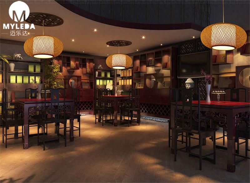 Modern Style Wooden Pattern Retro Decoration Cage Pendant Lights for Home, Bar, Living Room, Dining Room