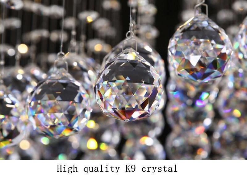 Square Flush Mount Crystal Chandelier for Luxury Living Room Crystal Chandeliers (WH-CA-95)