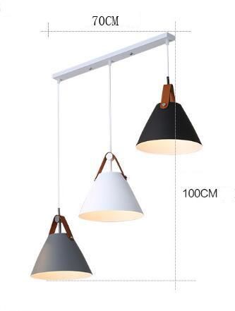 Vintage Pendant Light Coffee Petronilla Strapped Cone Contemporary Pendant Light (WH-AP-336)