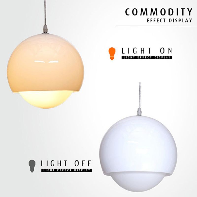 Popular Vintage & Metal Pendant Lamp Lights Lightings with Iron Base Glass Cover Pendant Light