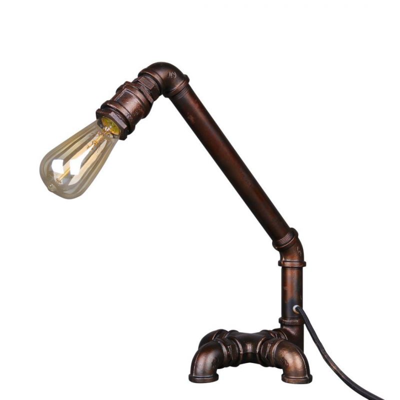 Vintage Retro Water Pipe Lighting Industrial Table Lamp